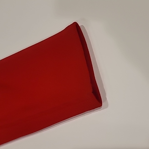 Express Cut Out Cold Shoulder Stretch Dress Red Small - Picture 10 of 12